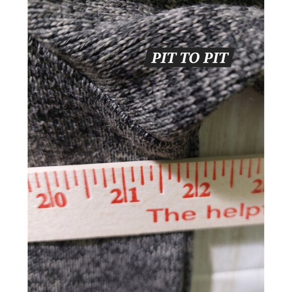 Eddie Bauer Mens Size TL Pullover Gray Radiator Sweater Fleece Snap Buttons - Picture 4 of 11